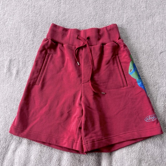 Kirin Peggy Gou Pants - Kirin Peggy Gou Boxy Sweatshorts Brick Blue Fluo Size S Streetwear Y2K Retro NWT